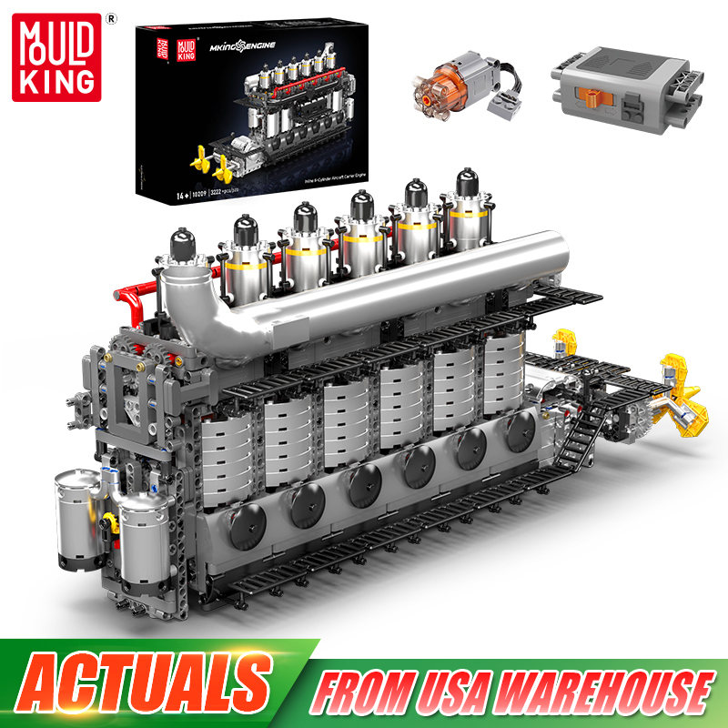 Plastic Model Paint - Mould King 10209 Brinquedo de Motor