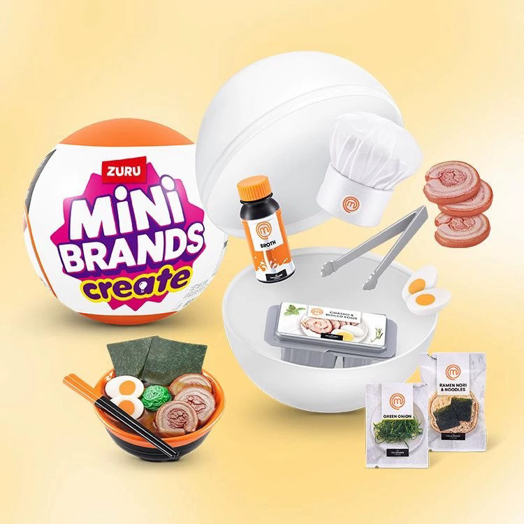 Model Kit Brand - 5x Bola Surpresa Mini Brands Série