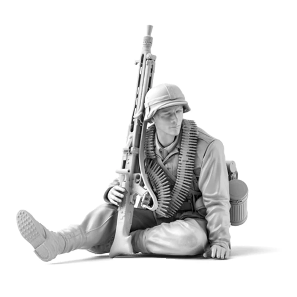 Model Kit Entry Grade - 1/16 Infantry MG42 Gunner, GM, figura