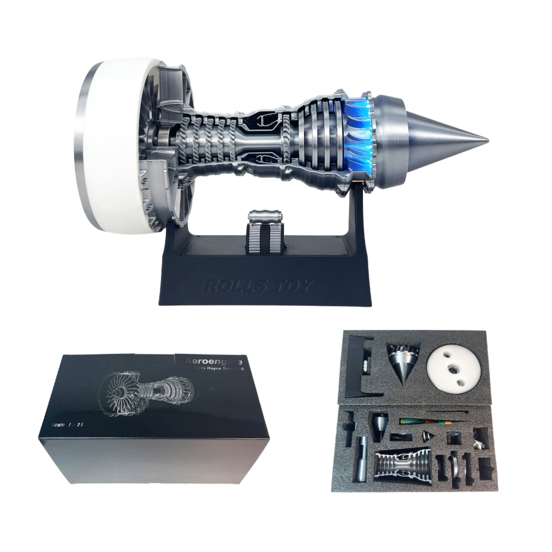 Model Kit Jet Engine - Modelo de motor de turbina impresso
