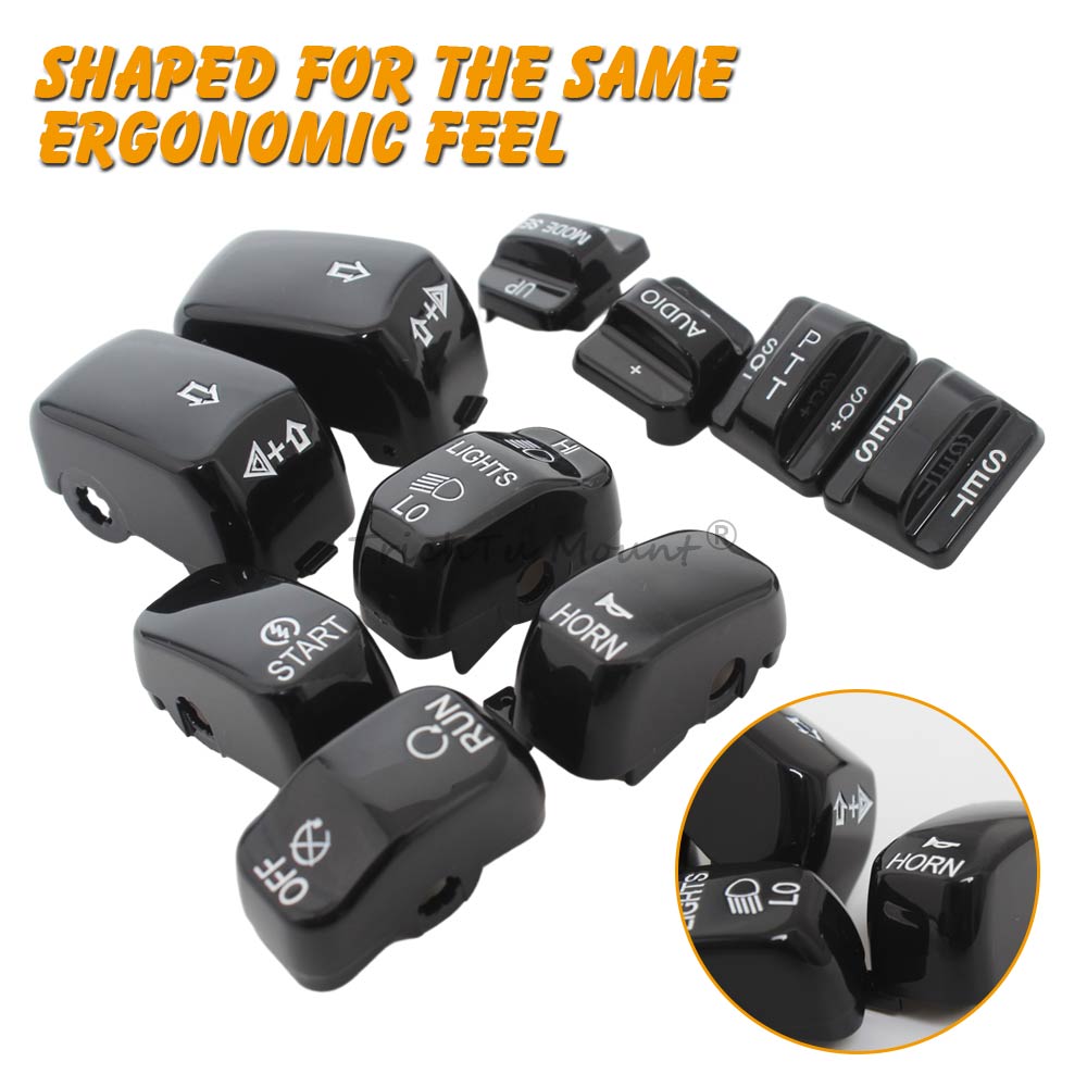 Tampas pretas para interruptor - Model Kit Harley Davidson avaliação e preço